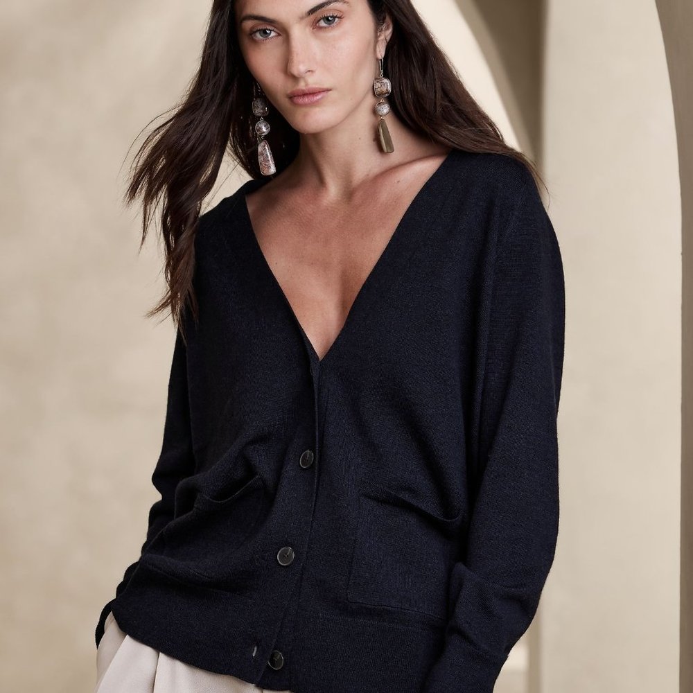 NWT Banana Republic Merino Wool Long Cardigan - XXS